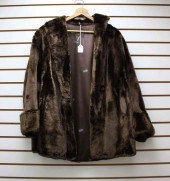 LADY'S SHEARED BEAVER FUR COAT