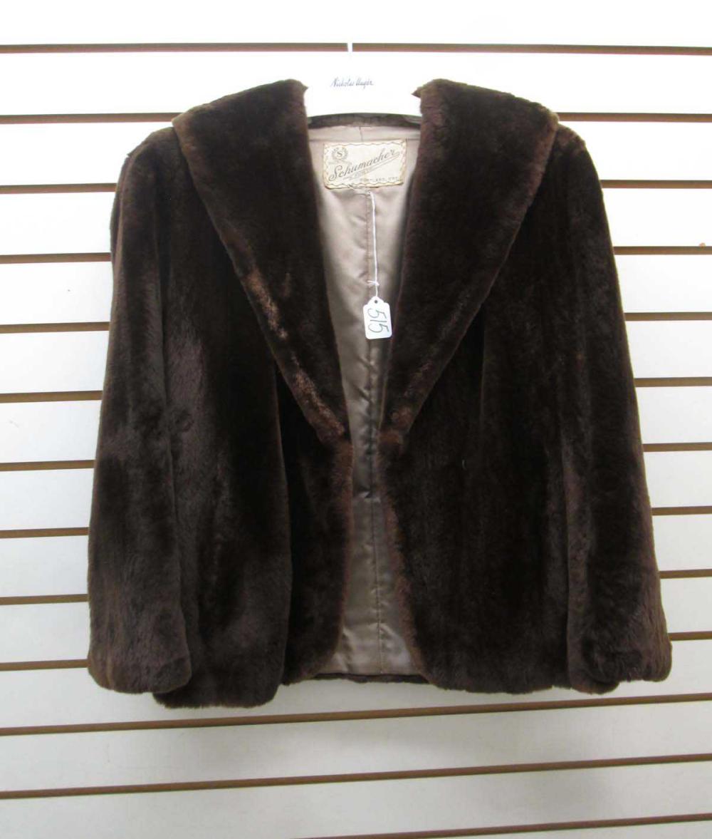 LADY'S SHEARED MINK FUR COAT,