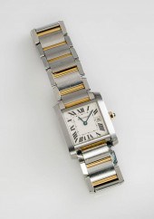 LADY'S STAINLESS STEEL AND YEL