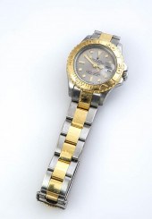 LADY'S STAINLESS STEEL AND YEL