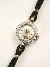 LADY'S WATCH - 14K white gold