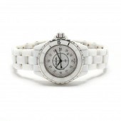 LADY'S WHITE CERAMIC AND STEEL