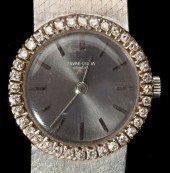 Lady's White Gold Diamond Wris