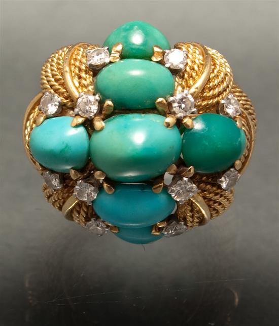 Lady's yellow gold, diamond and