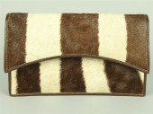 LADY'S ZEBRA SKIN CLUTCH stamp