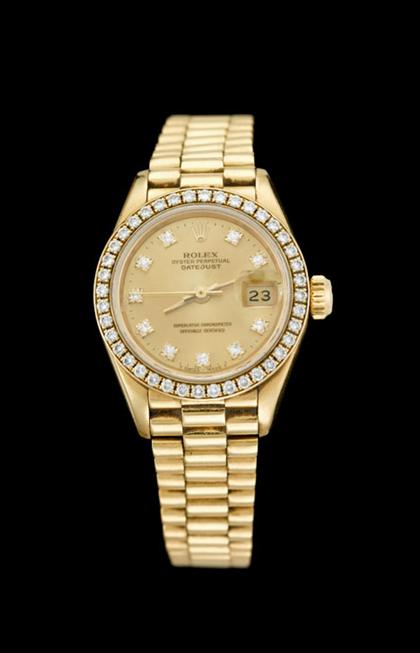 Lady's18 carat yellow gold and