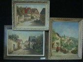 LaFORET, E. 3 Oils on Canvas.