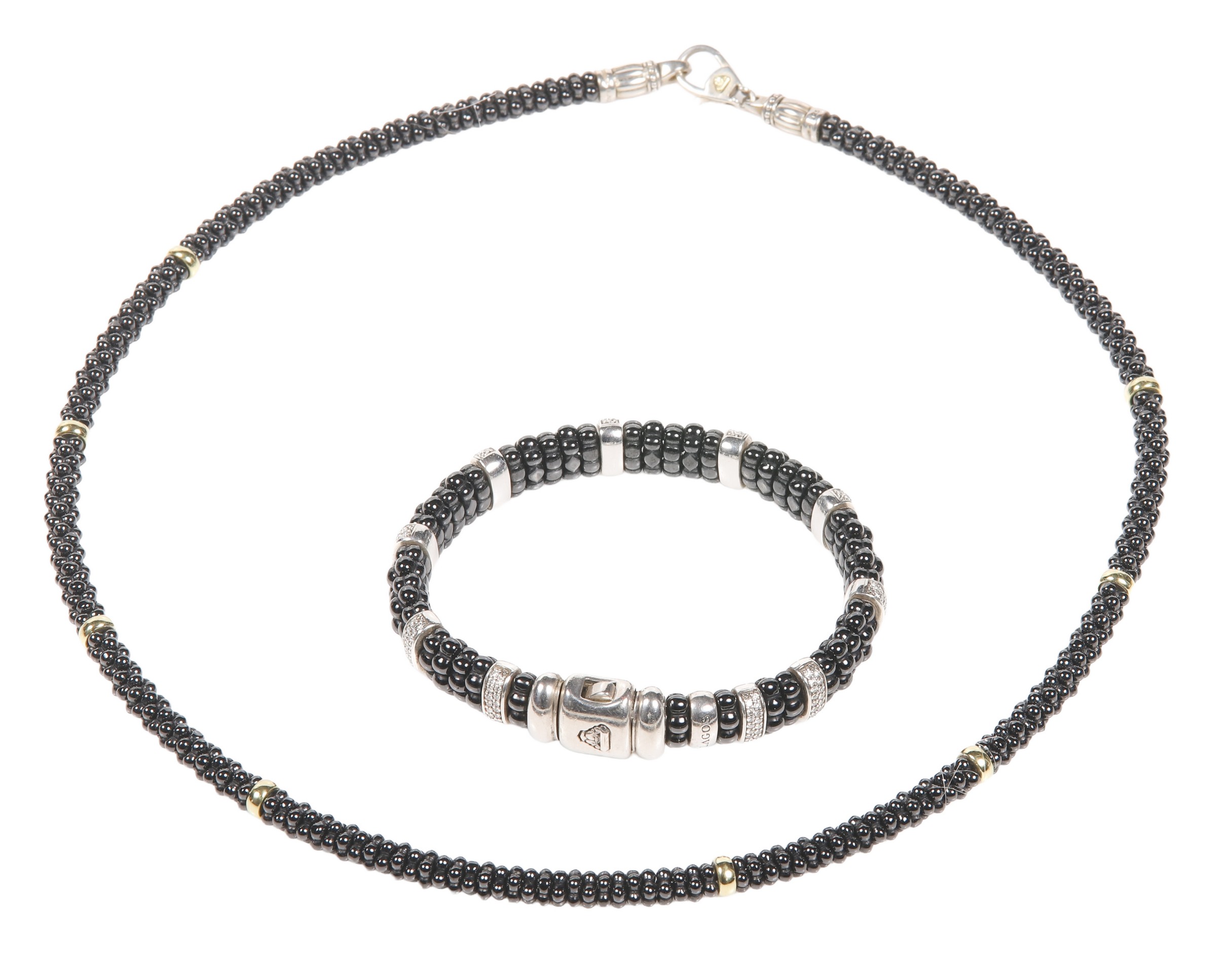 Lagos necklace and bracelet to