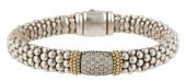 LAGOS STERLING & 18K GOLD DIAM