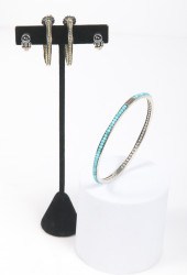 Lagos sterling bangle and earr