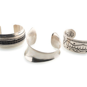 Laguna and Navajo Silver Cuff