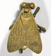 LAIDLAW WIRE BRASS FLY ADVTG M