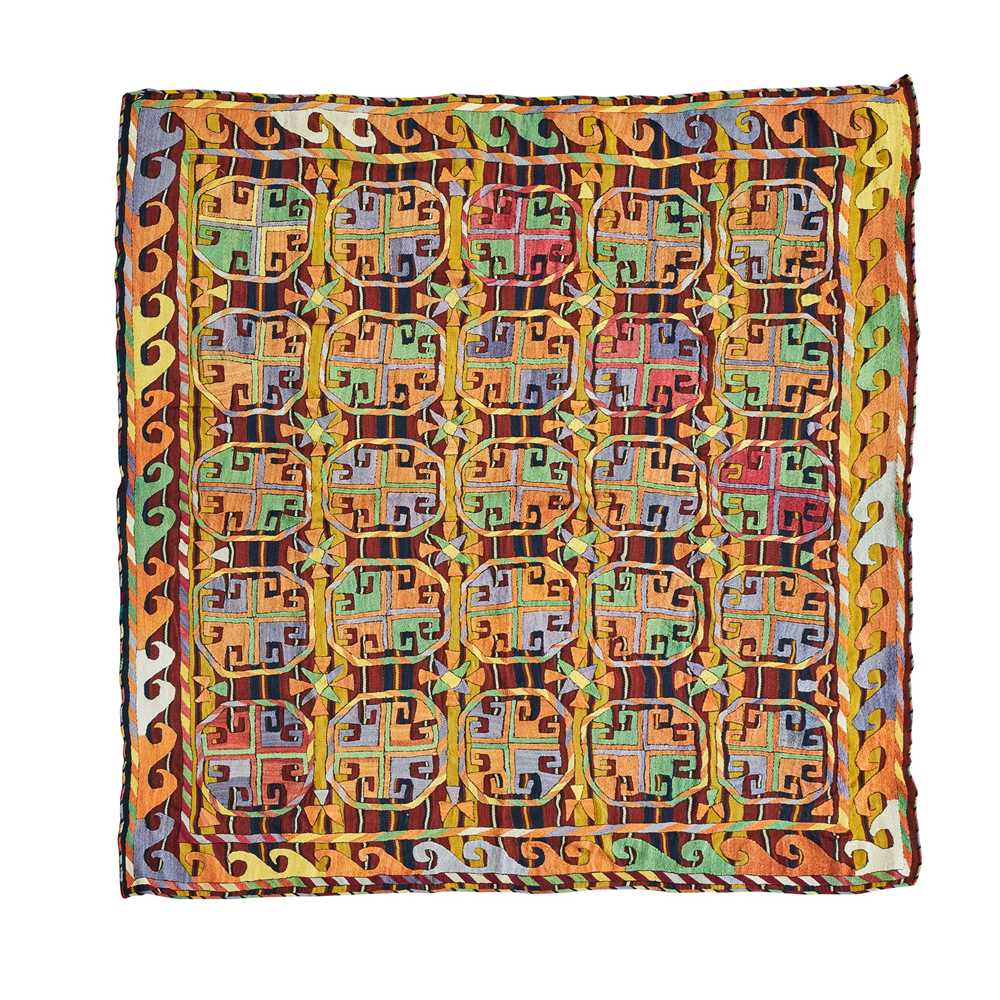 LAKAI FLATWEAVE RUG UZBEKISTAN, MID