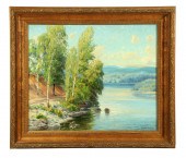 LAKE SUNAPEE  N.H. BY GUSTAVE