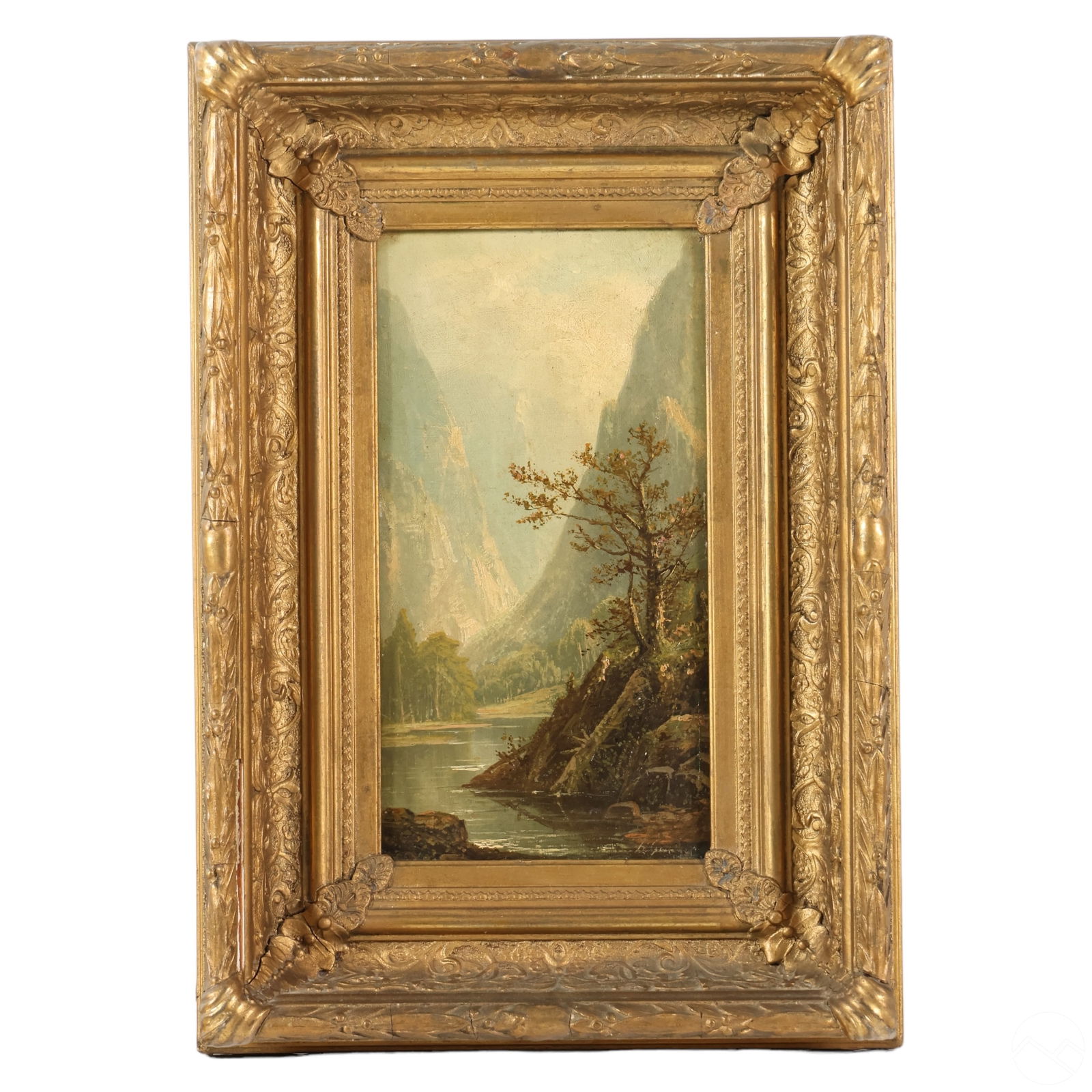 LAKE THUN ANTIQUE SWISS ALPINE