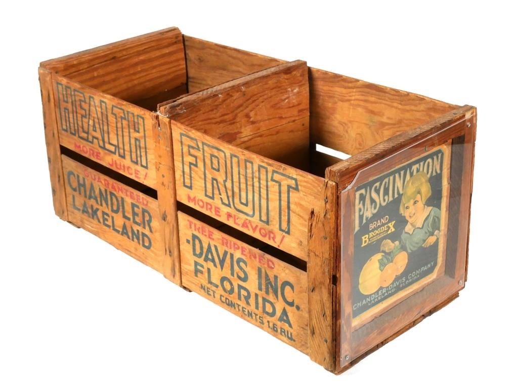 LAKELAND 1930S FRUIT CRATE,