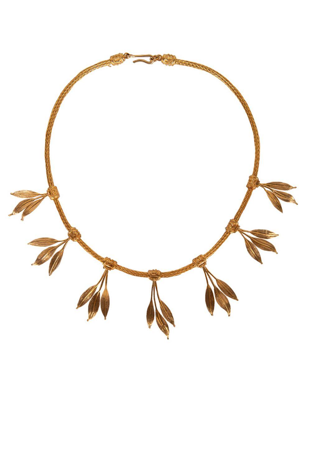 LALAOUNIS: 18 KARAT OLIVE LEAF