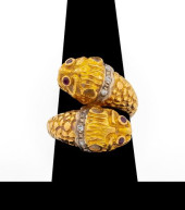 LALAOUNIS 18K RUBY DIAMOND CHI