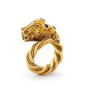 LALAOUNIS 18K RUBY EMERALD SAP