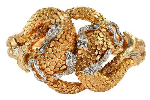 LALAOUNIS 18KT. BRACELETintertwined