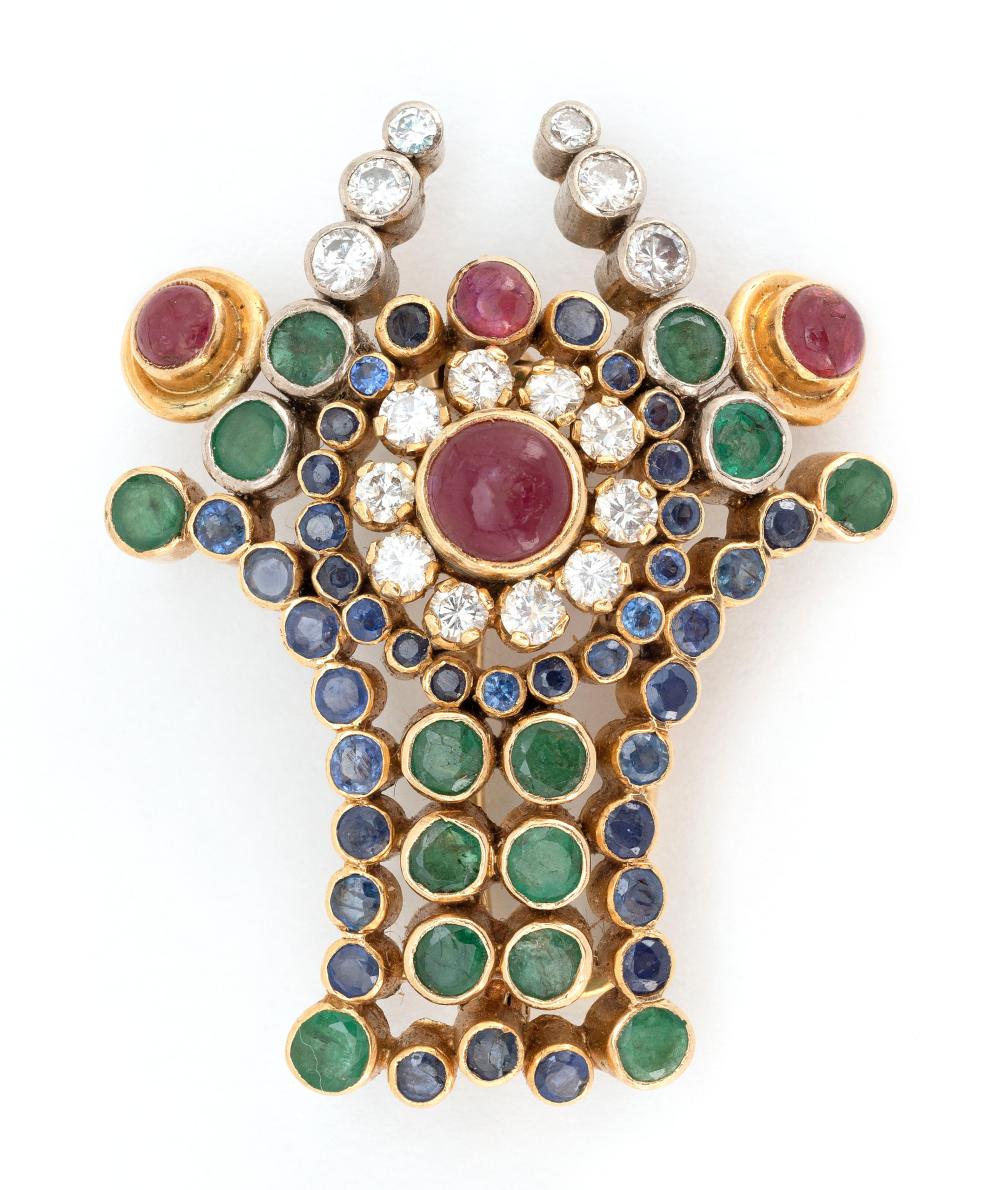 LALAOUNIS 18KT GOLD, DIAMOND AND