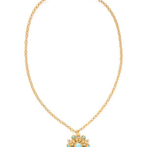 LALAOUNIS, TURQUOISE AND DIAMOND
