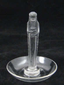Lalique. A moulded glass figure