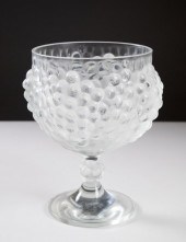 LALIQUE "ANTILLES" GLASS FOOTE