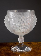 LALIQUE "ANTILLES" GLASS FOOTE