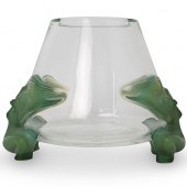 LALIQUE "ANTINEA" CRYSTAL VASE