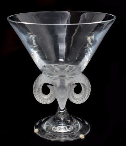 LALIQUE ARIES FROSTED RAM'S HEAD