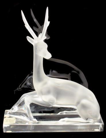 LALIQUE, ART CRYSTAL 'SEF' DEER 