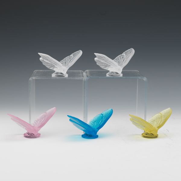 LALIQUE AURORE BUTTERFLIES, SET