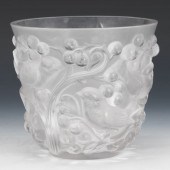LALIQUE "AVALLON" VASE  5-½" x