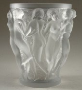 LALIQUE BACCHANTES CRYSTAL VAS