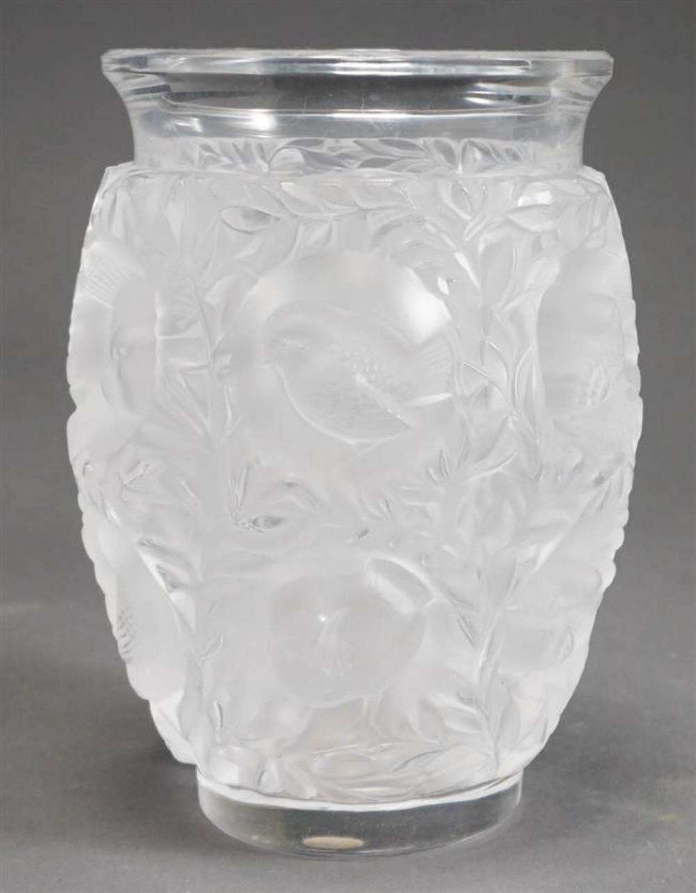 LALIQUE 'BAGATELLE' FROSTED VASE,
