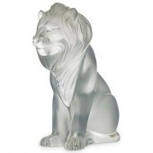 LALIQUE "BAMARA" LION STATUEDE