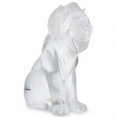 LALIQUE "BAMARA" LION STATUEDE