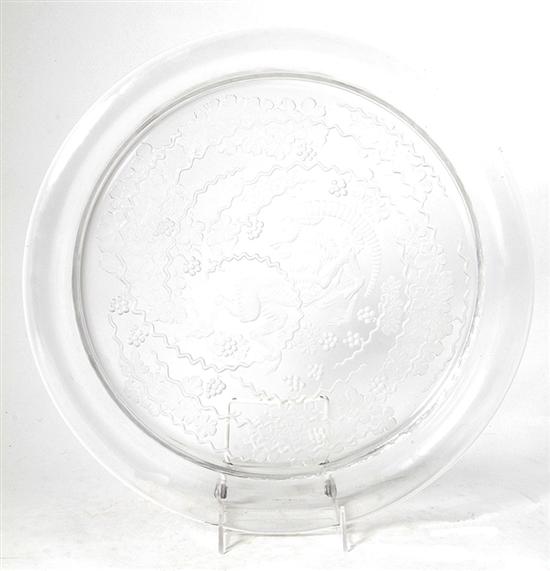Lalique Beliers pattern tray