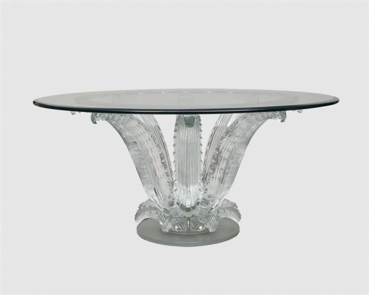 LALIQUE 'CACTUS' CRYSTAL, GLASS,