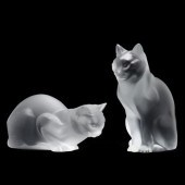 LALIQUE, CHAT ASSIS AND CHAT C