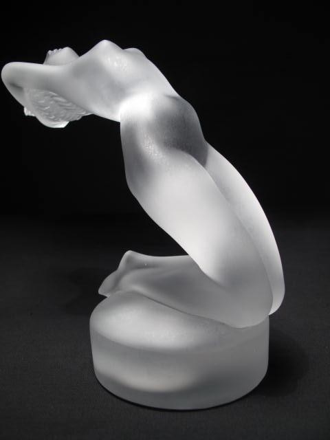 Lalique ''Chrysis'' frosted crystal