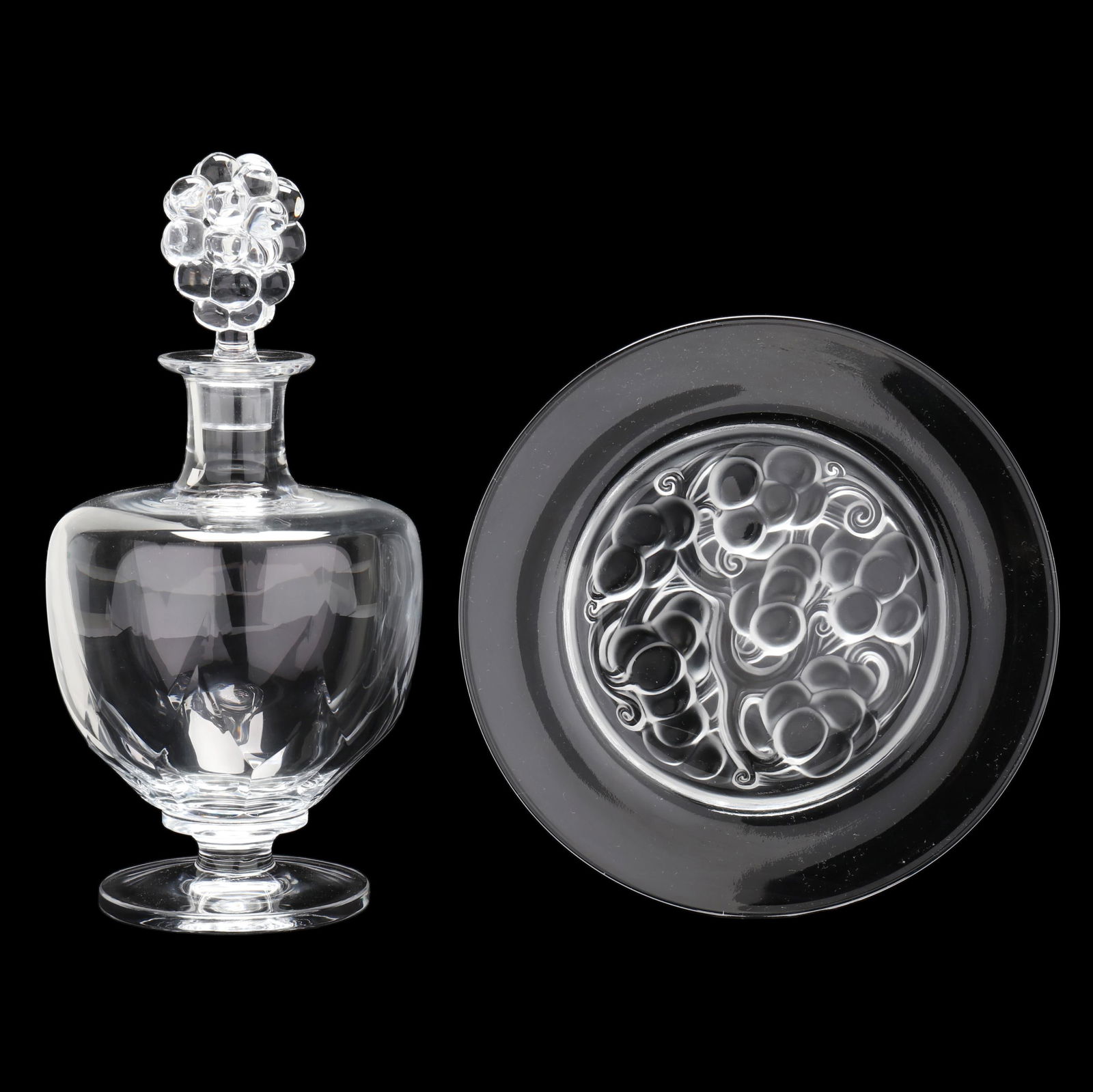 LALIQUE  CLOS VOUGEOT  CRYSTAL WINE