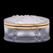 LALIQUE CRYSTAL AND GILT "COPP