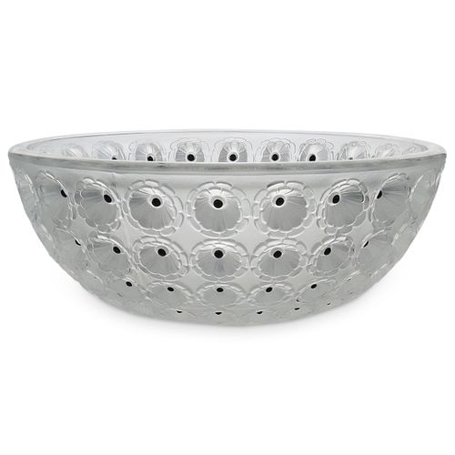 LALIQUE CRYSTAL "ANEMONE" LARGE