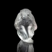LALIQUE CRYSTAL ANIMAL FIGURIN