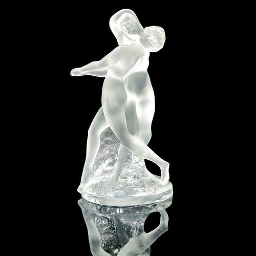 LALIQUE CRYSTAL ART DECO STATUETTE,