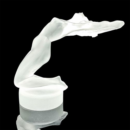 LALIQUE CRYSTAL ART DECO STATUETTE,