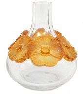 LALIQUE CRYSTAL ATOSSA VASE WI