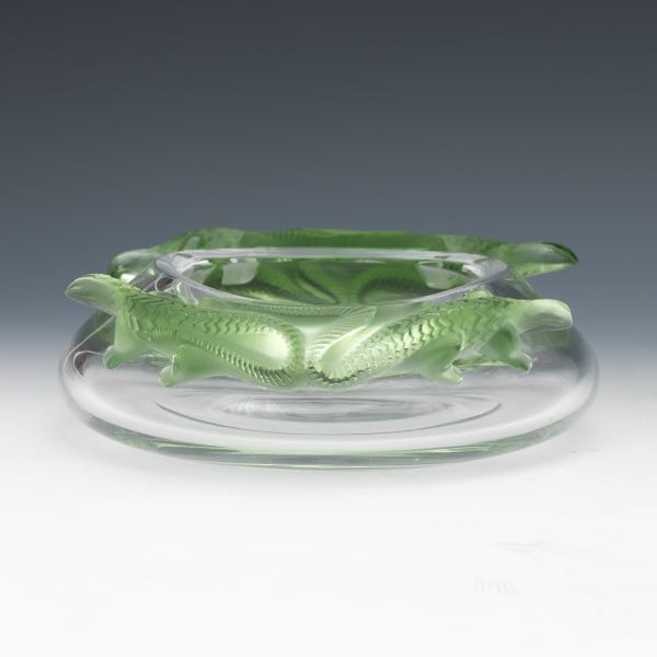 LALIQUE CRYSTAL "BAMAKO" GREEN
